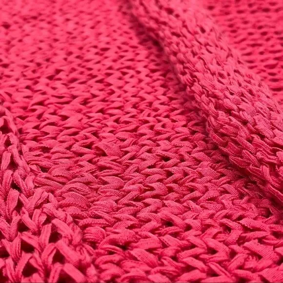 J.JILL Pure Jill coral red knit cotton vest size M - Picture 7 of 12